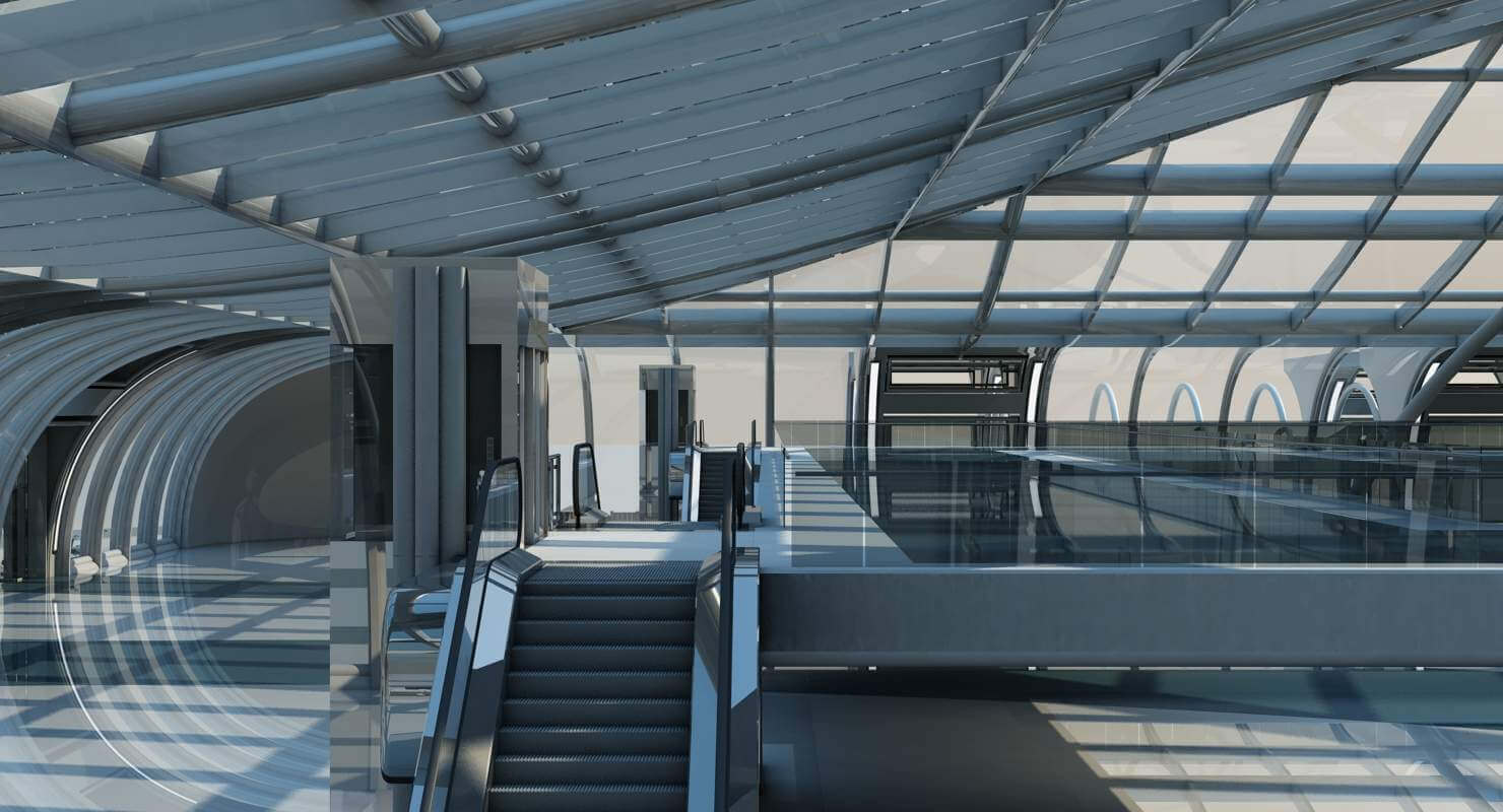 Futuristic Architectural Structure - 3D Model by Giimann