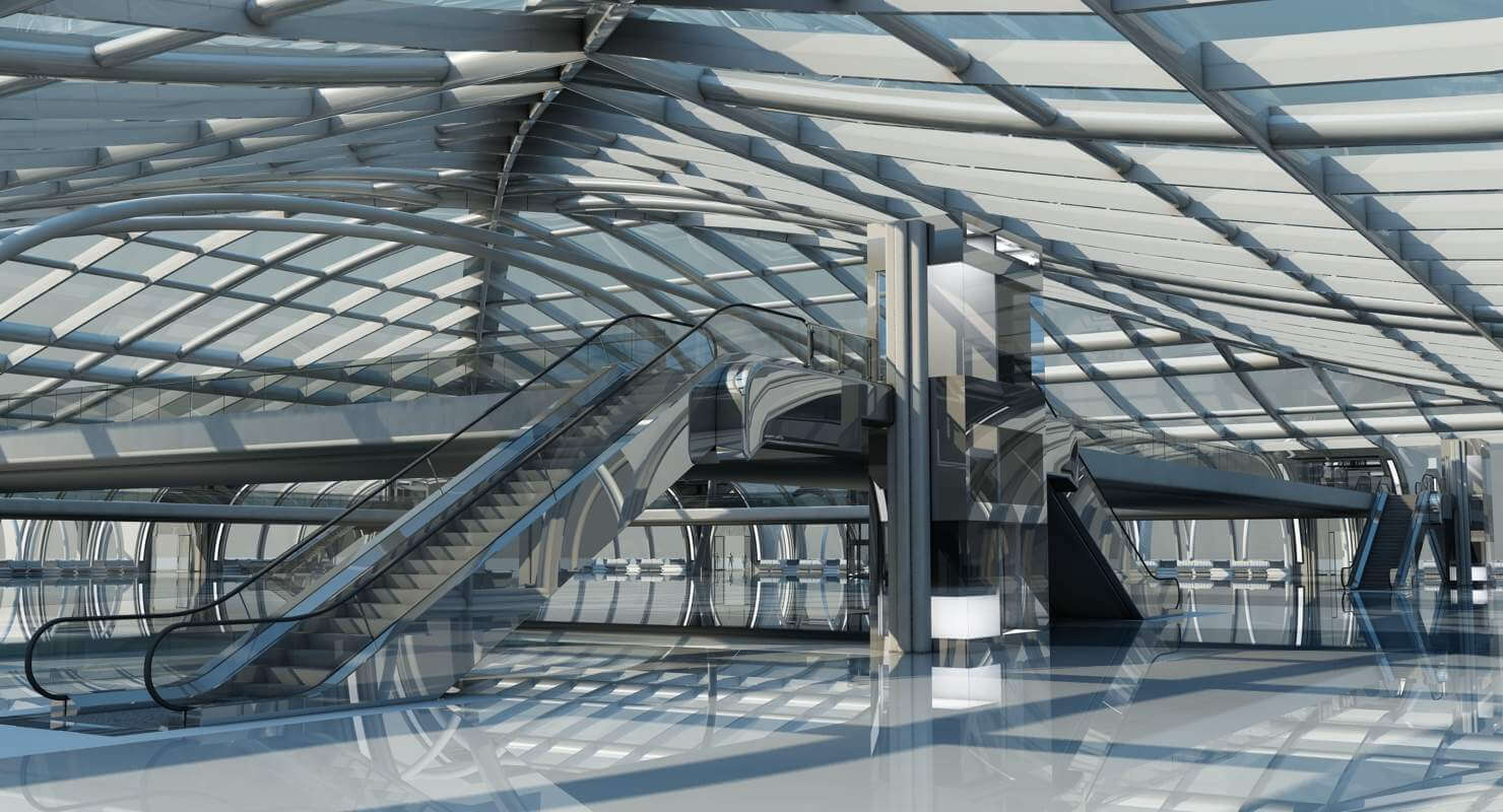 Futuristic Architectural Structure - 3D Model by Giimann