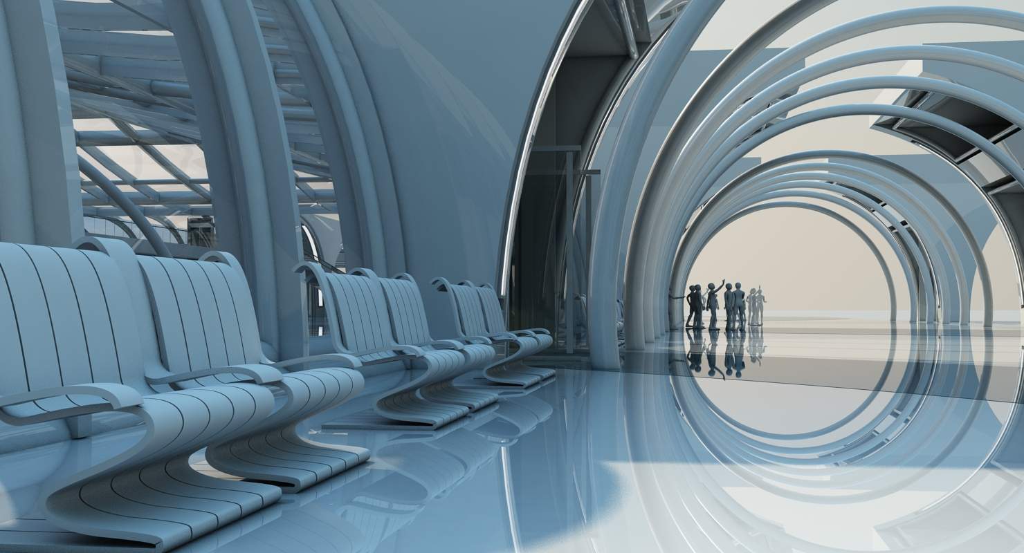 Futuristic Architectural Structure - 3D Model by Giimann