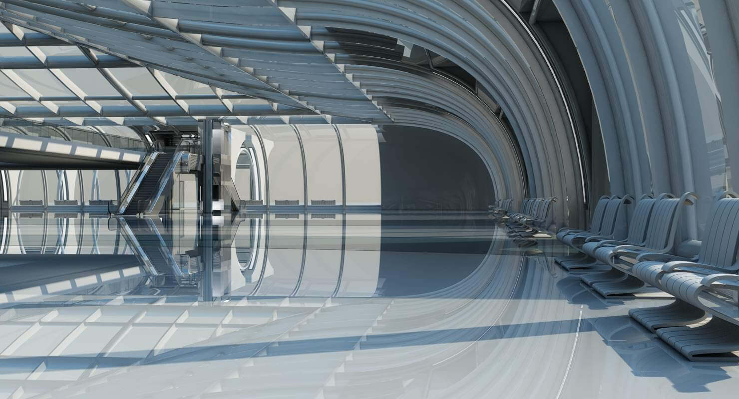 Futuristic Architectural Structure - 3D Model by Giimann