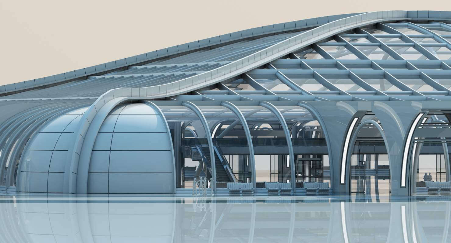 Futuristic Architectural Structure - 3D Model by Giimann