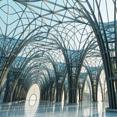 Futuristic Interior Scene