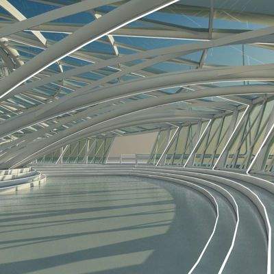 Futuristic Interior Scene