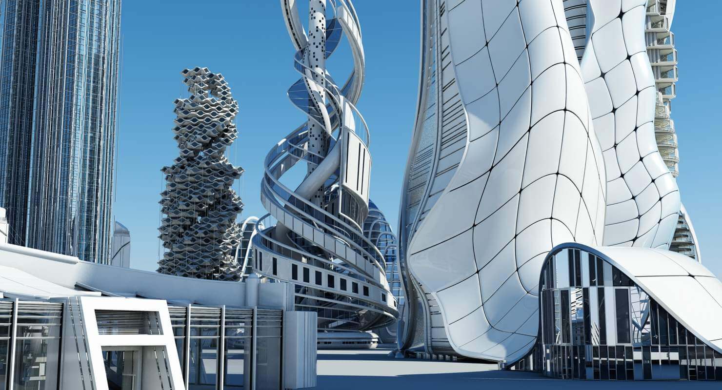 Futuristic Skyscrapers - 3D Model by Giimann