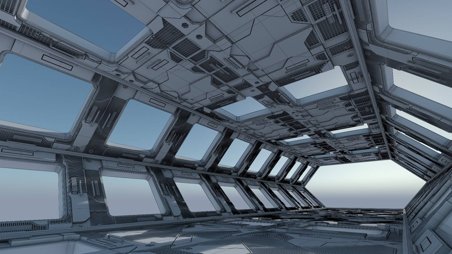 Sci Fi Interior 102 - 3D Model by Giimann