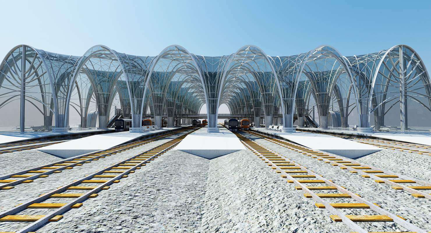 Train Station Building Interior - 3D Model by Giimann