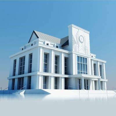 Train Station Clock Building