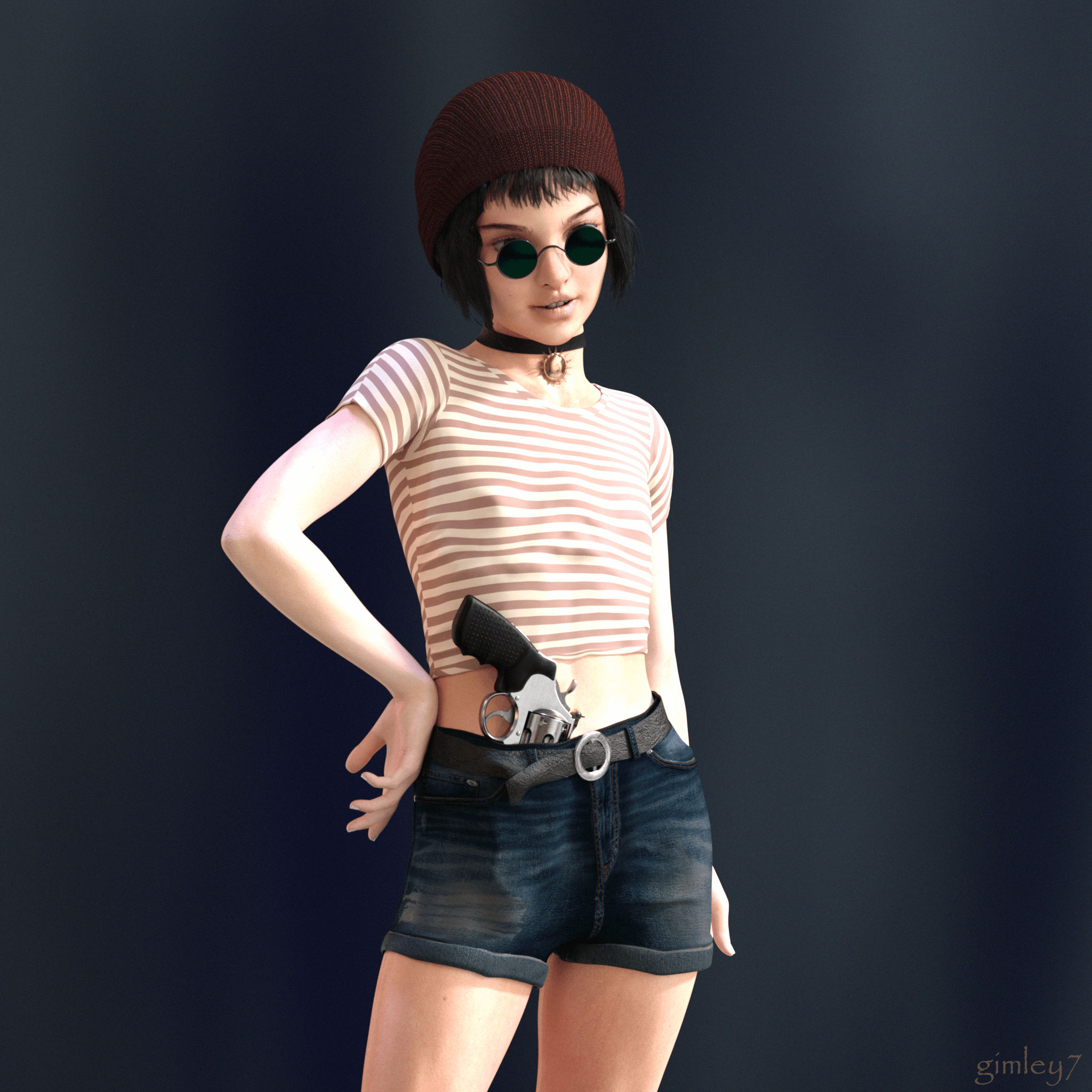 Mathilde Gamer Mathilda 3D Render, Digital Art by gimley