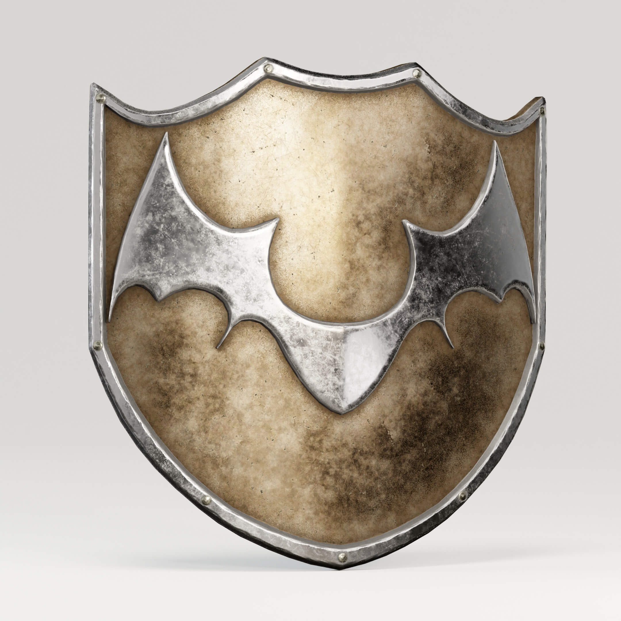 Bat Shield 3D Model by giovanikadmos
