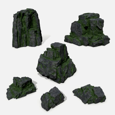 Mossy Rock Set