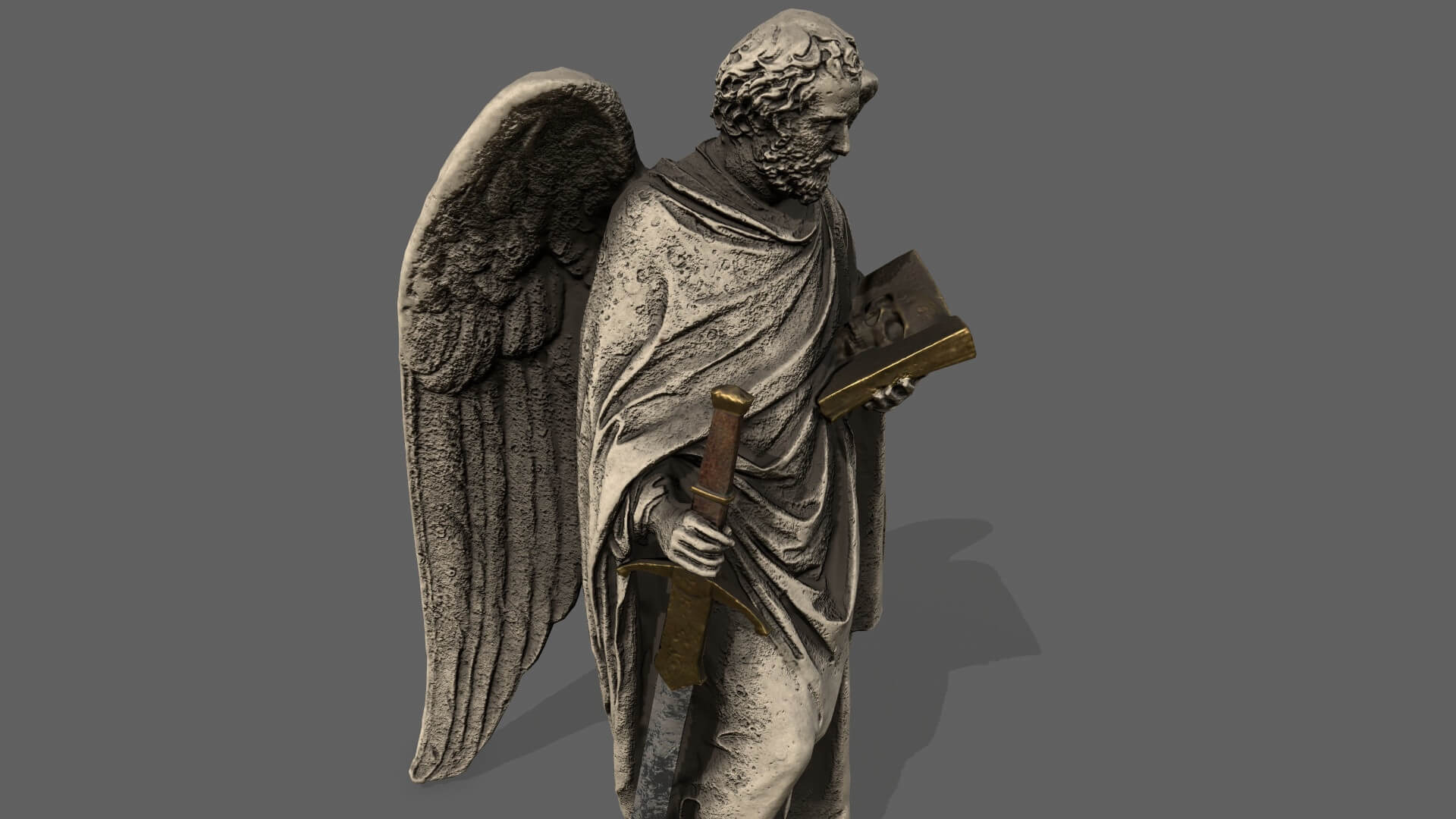 Old Man Statue - 3D Model by Gizem Dilara Tek