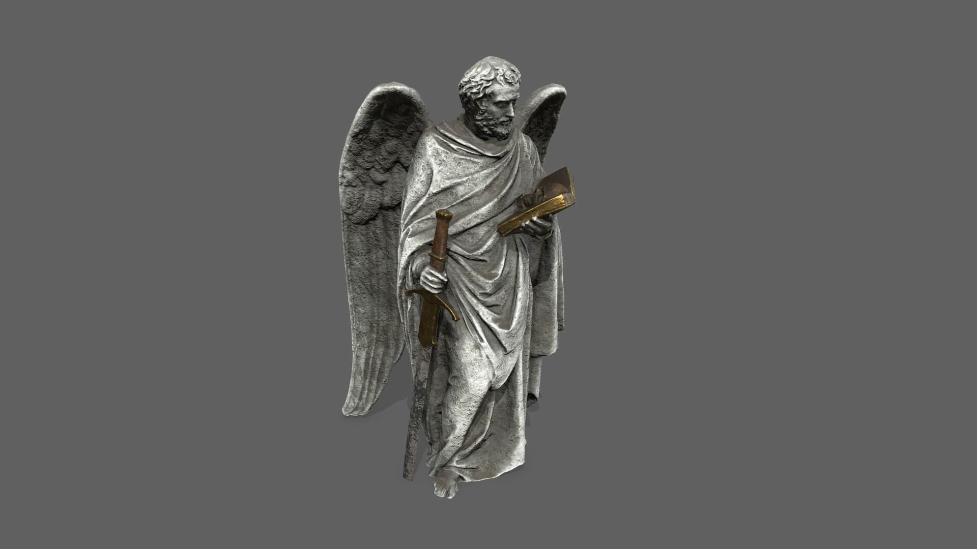 Old Man Statue - 3D Model by Gizem Dilara Tek