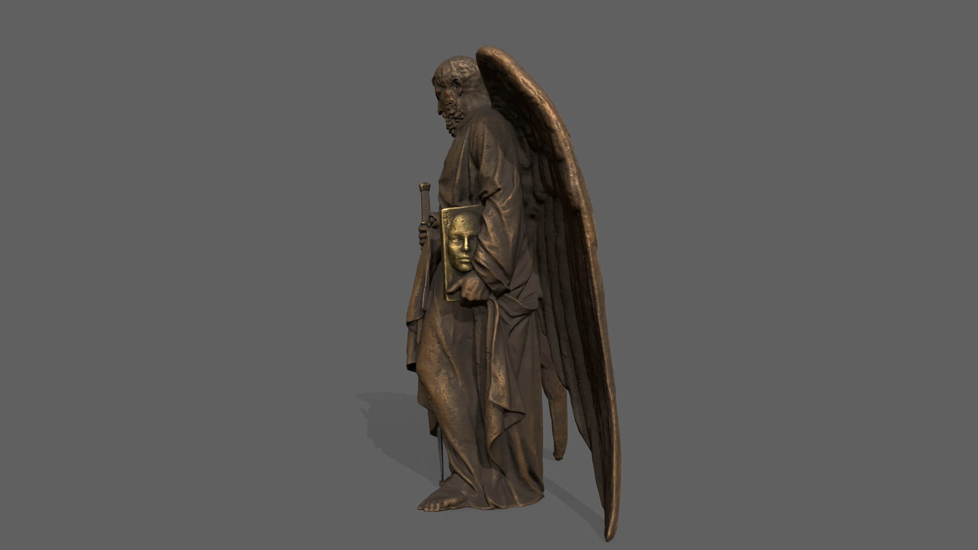 Old Man Statue - 3D Model by Gizem Dilara Tek