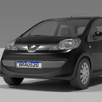 Peugeot 107 3d Model