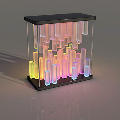 Bars Glass Lamp
