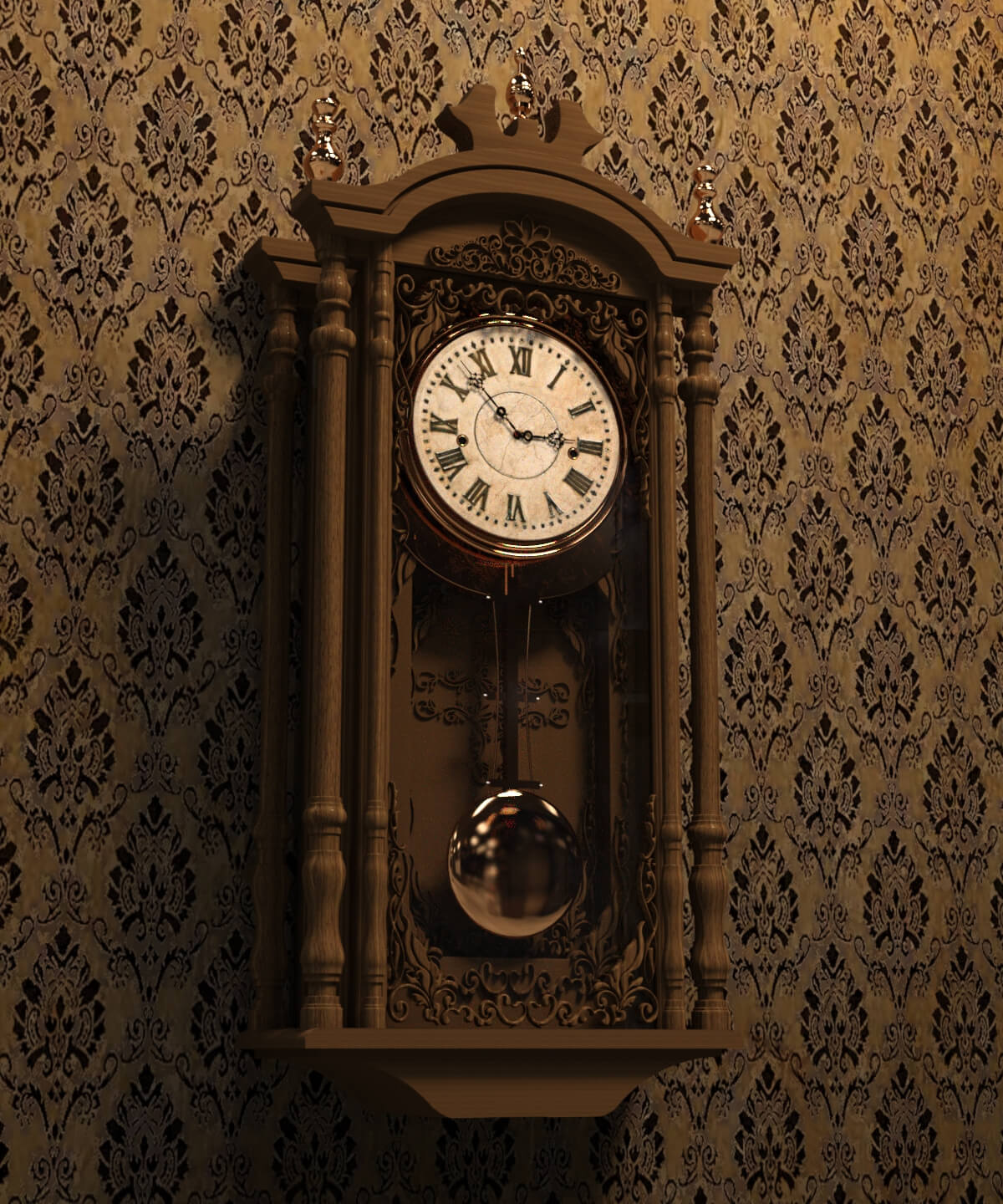 Classic Wall Clock 3D Model by GMArtworks