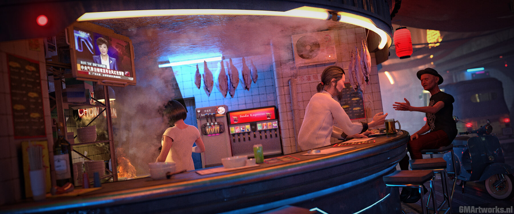 Chop Suey Bar 3D Render RenderHub Gallery