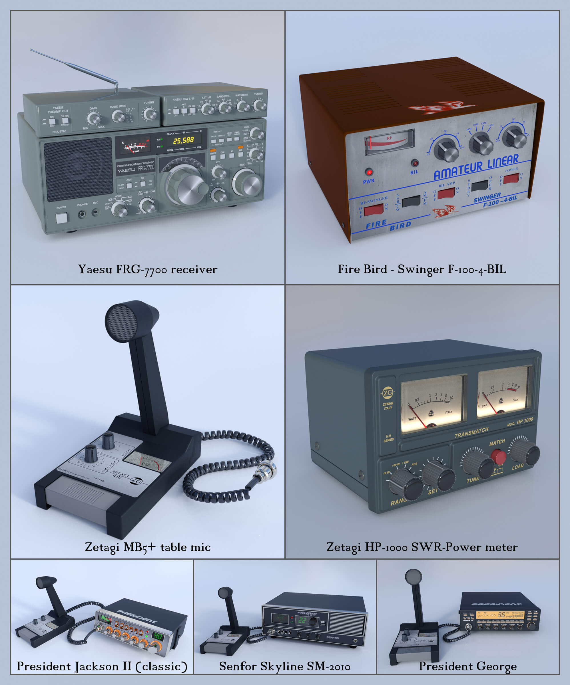 My CB Radio Hobby 3D Render RenderHub Gallery