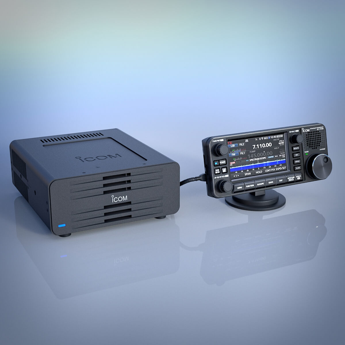 ICOM IC 7110 HF-VHF-UHF Transceiver Daz Content by GMArtworks