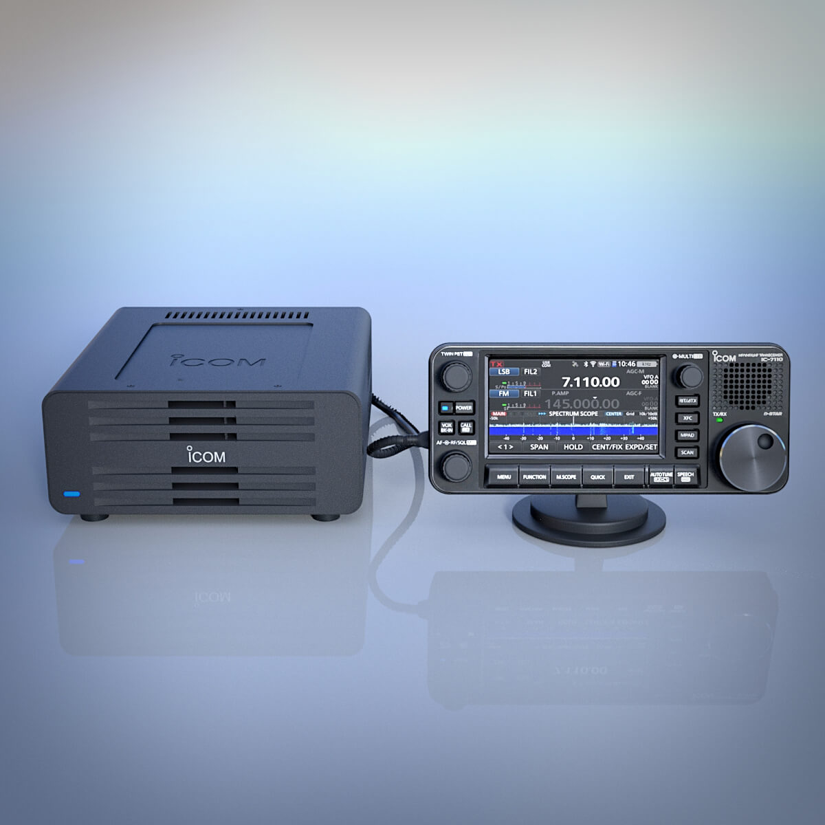ICOM IC 7110 HF-VHF-UHF Transceiver Daz Content by GMArtworks