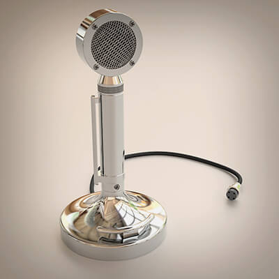 Vintage 1950s Astatic Microphone Model D104 Crystal Lollipop