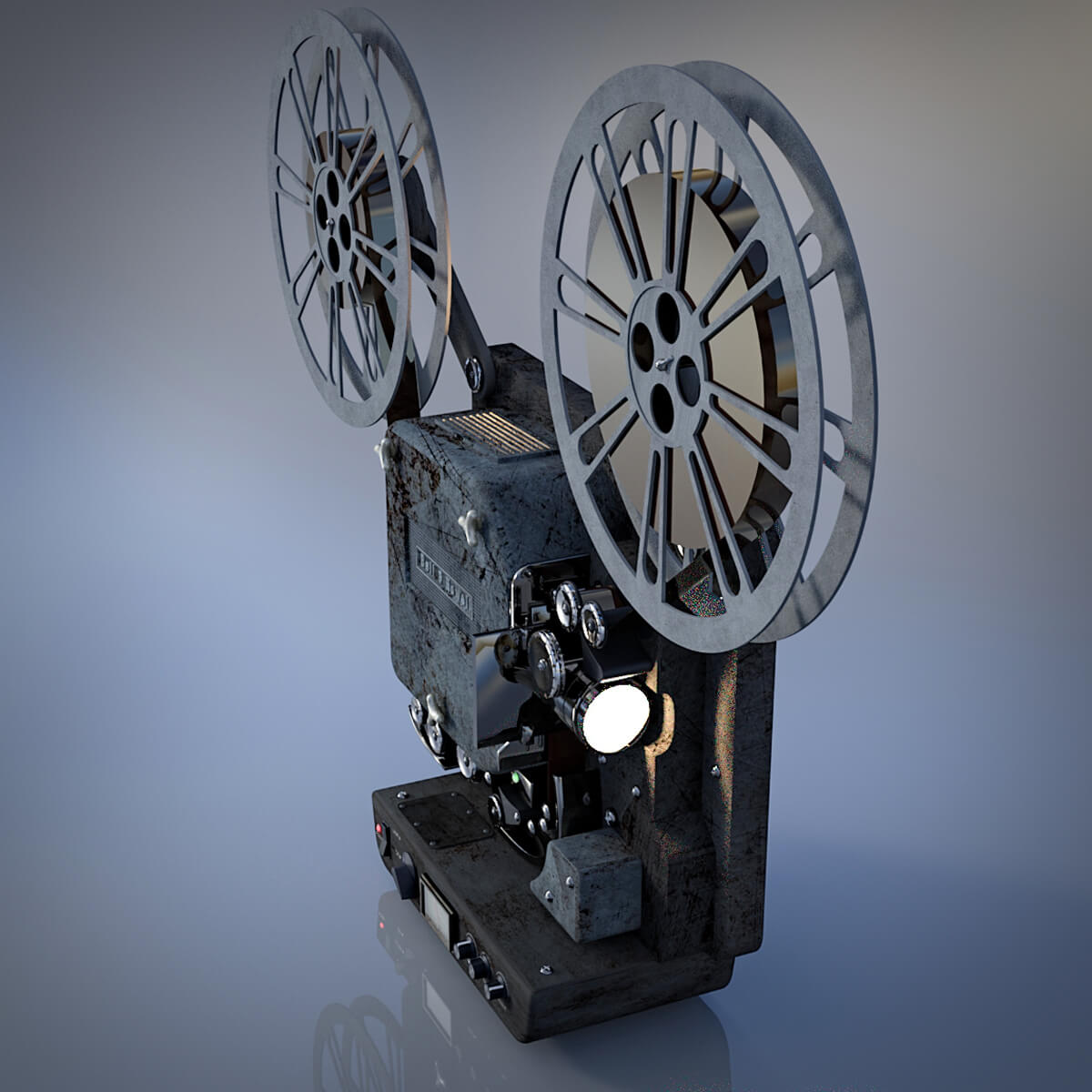 Vintage Film Camera and Projector by GMArtworks