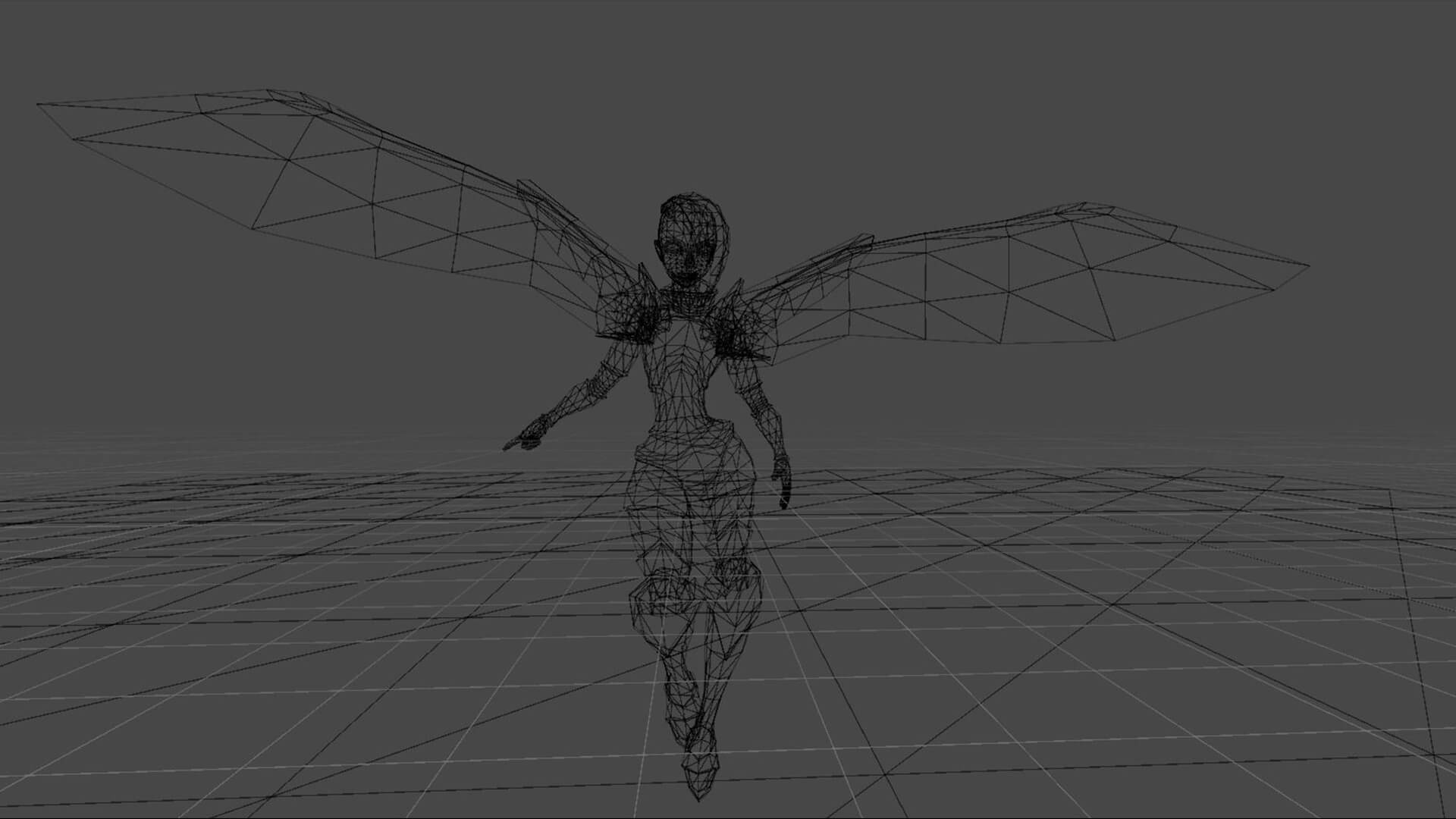 Angle 3d Character Free Model with PBR Textures by Gold Coin