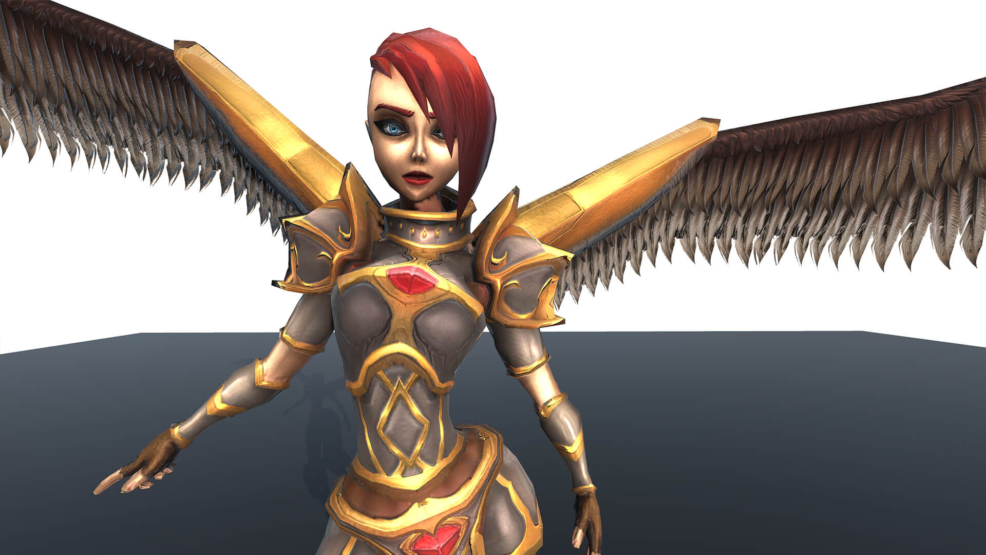 Angle 3d Character Free Model with PBR Textures by Gold Coin