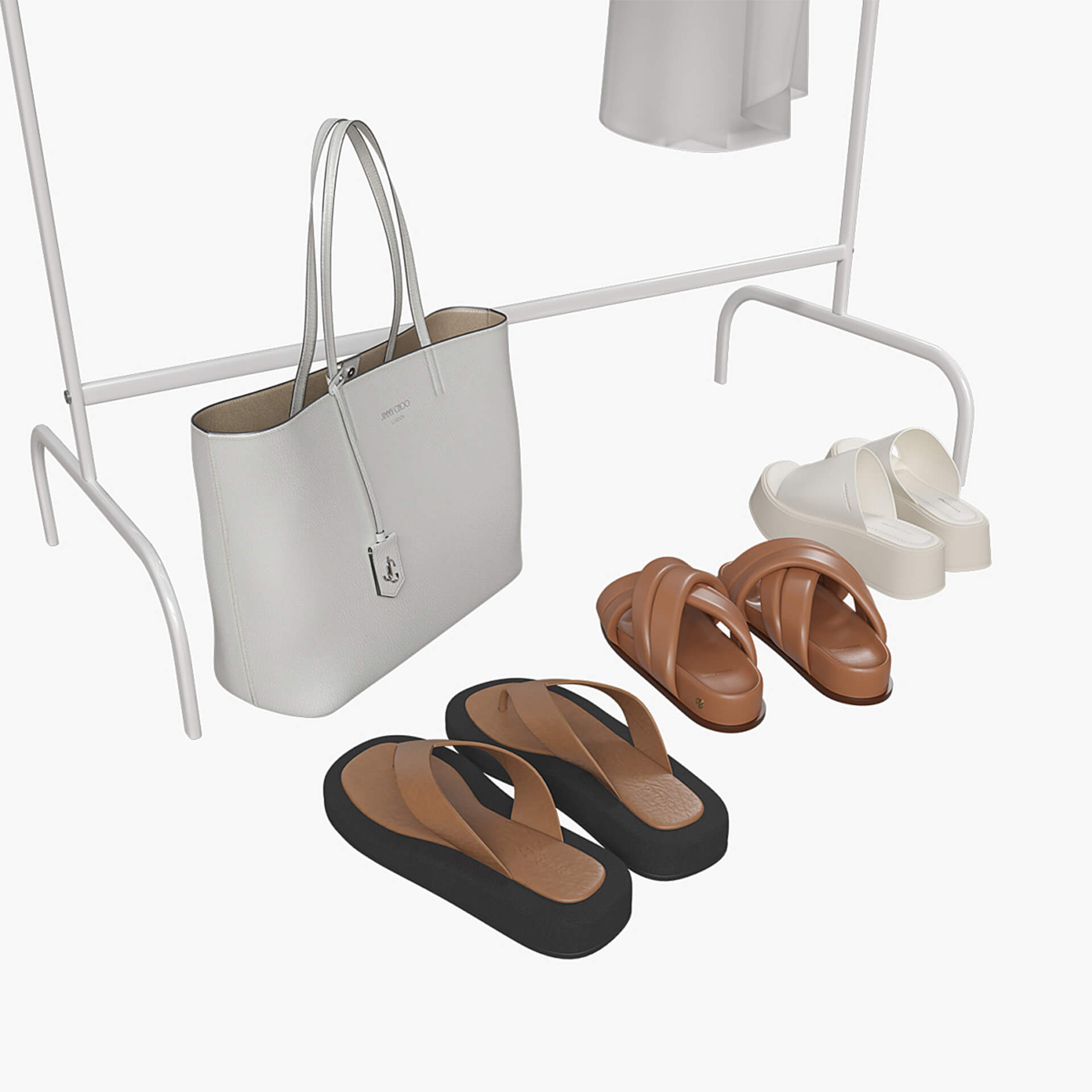 Clothes Shoes and Bag 3D Model by GOLD MASTER