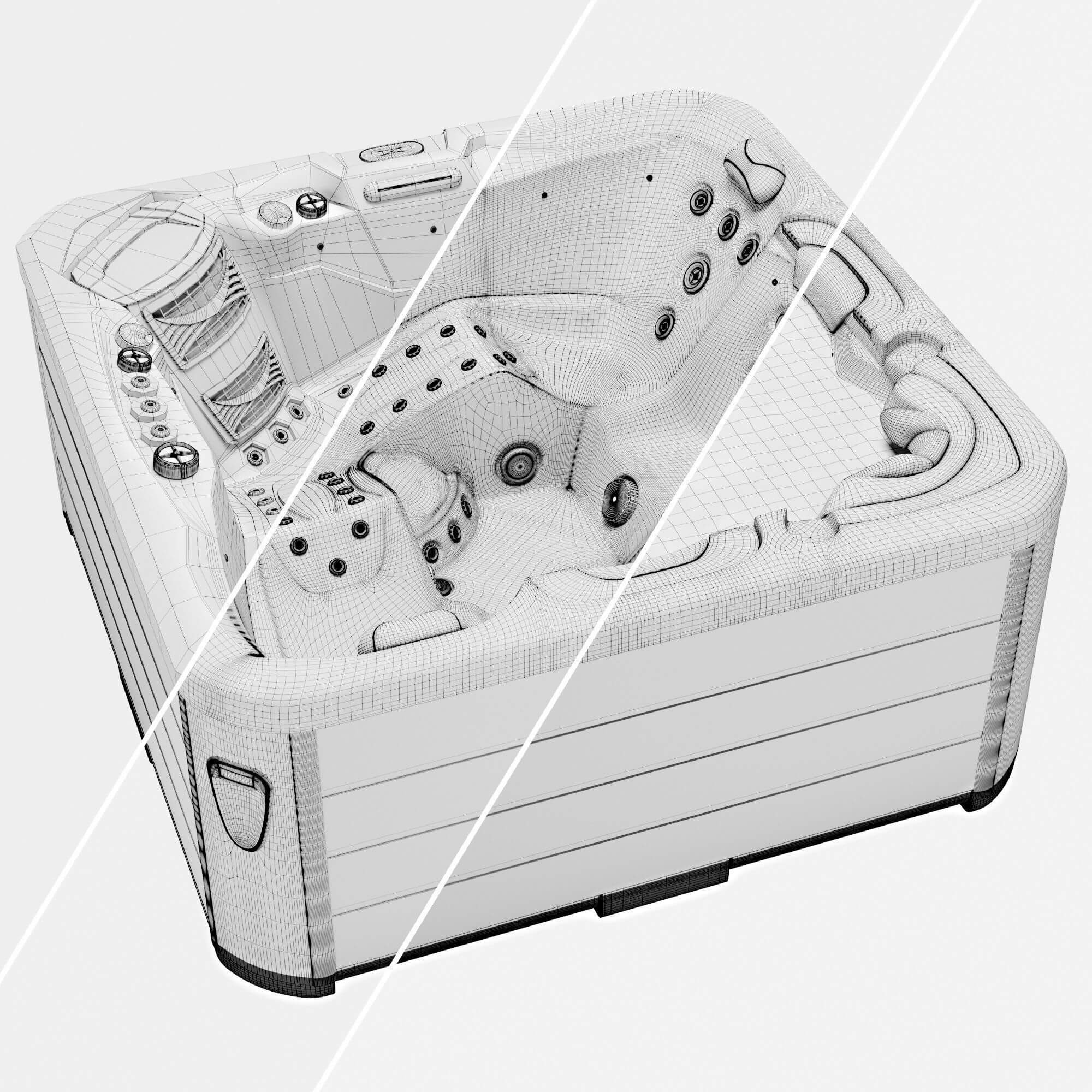 Jacuzzi Balboa 3D Model by GOLD MASTER