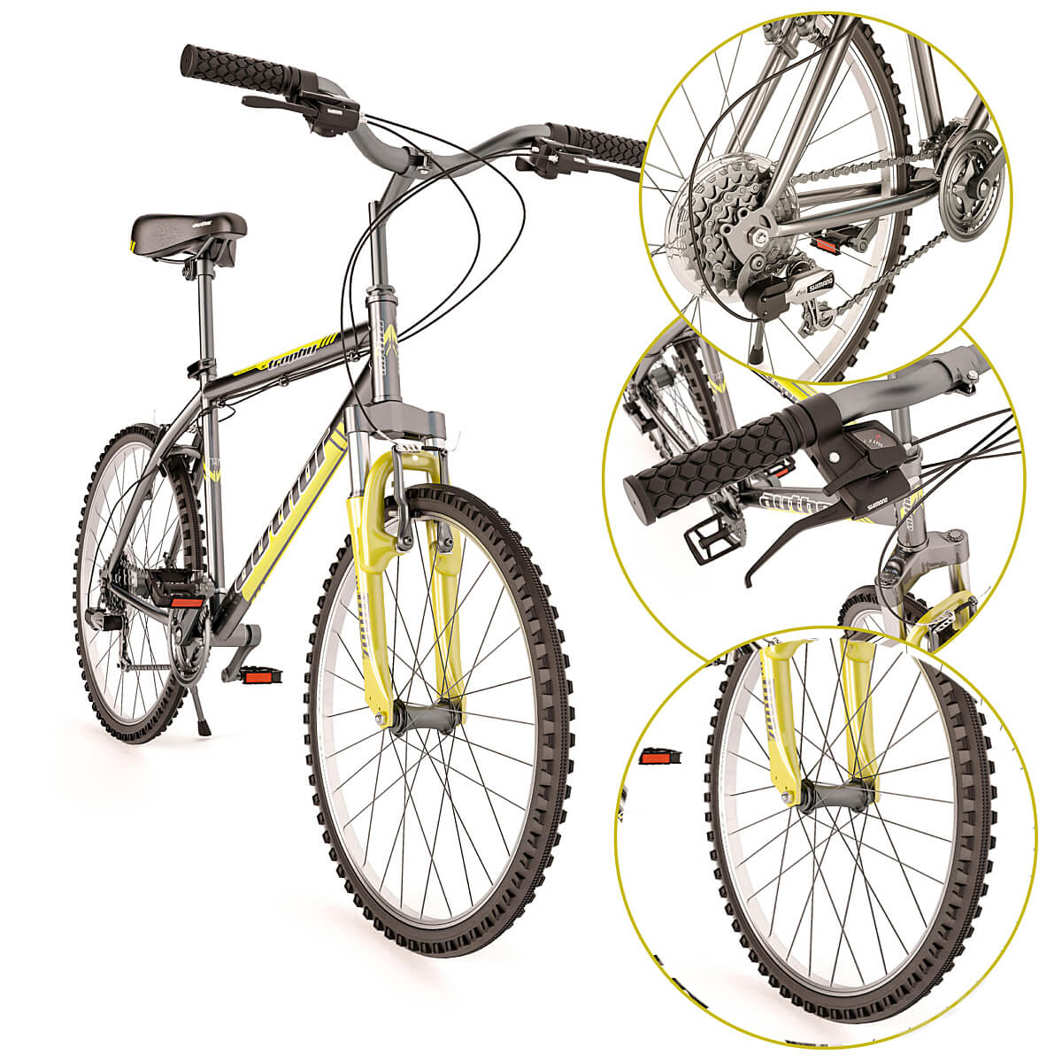 Mountain Bike Author Trophy - 3D Model by GOLD MASTER