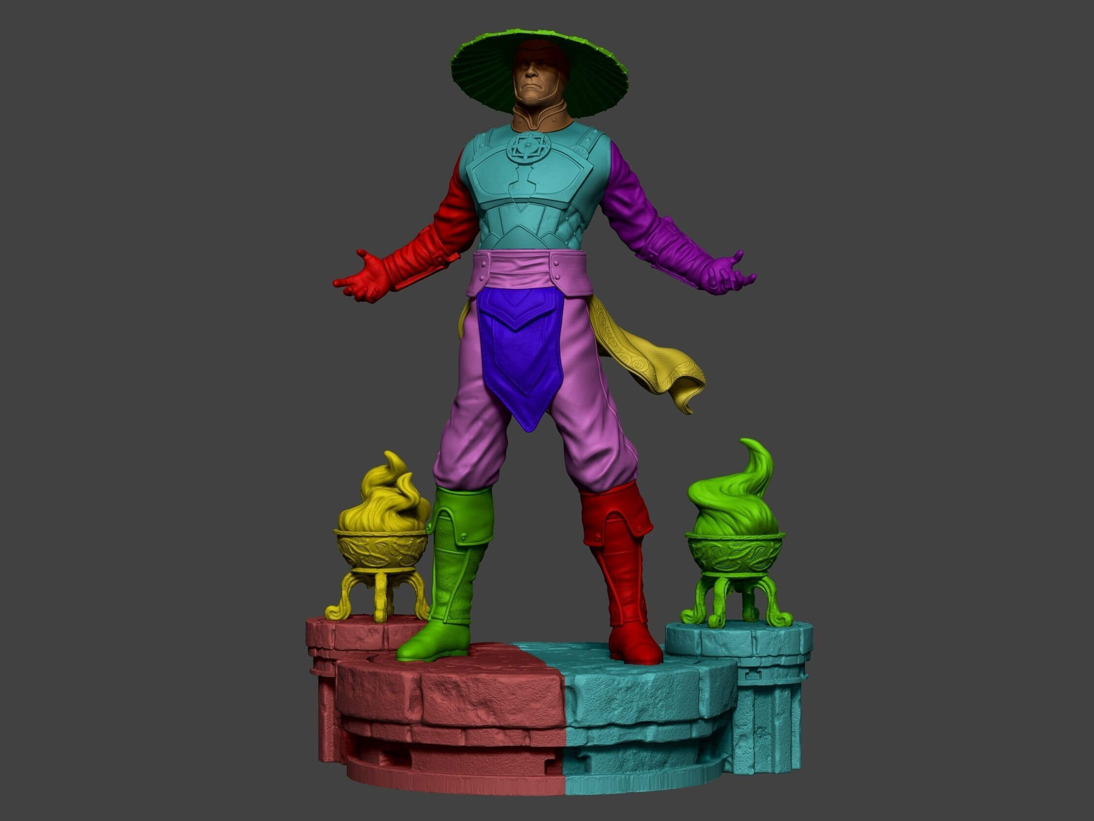 Raiden Mortal Kombat - 3D Model by goldenriveth02