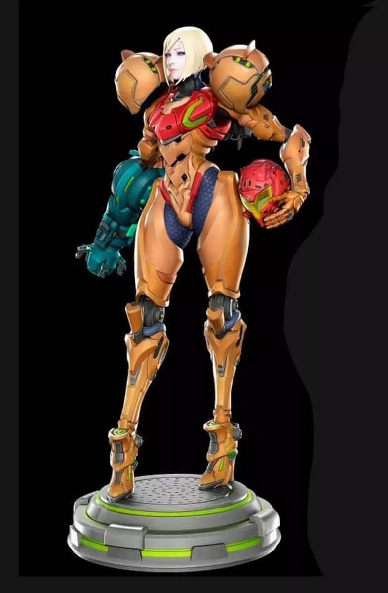 Samus Aran V1 - 3D Model by goldenriveth02