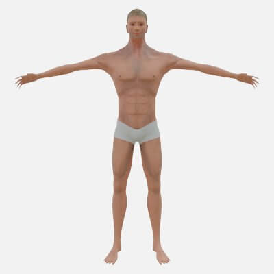 Base Man - 3D Model by Gomenyuk