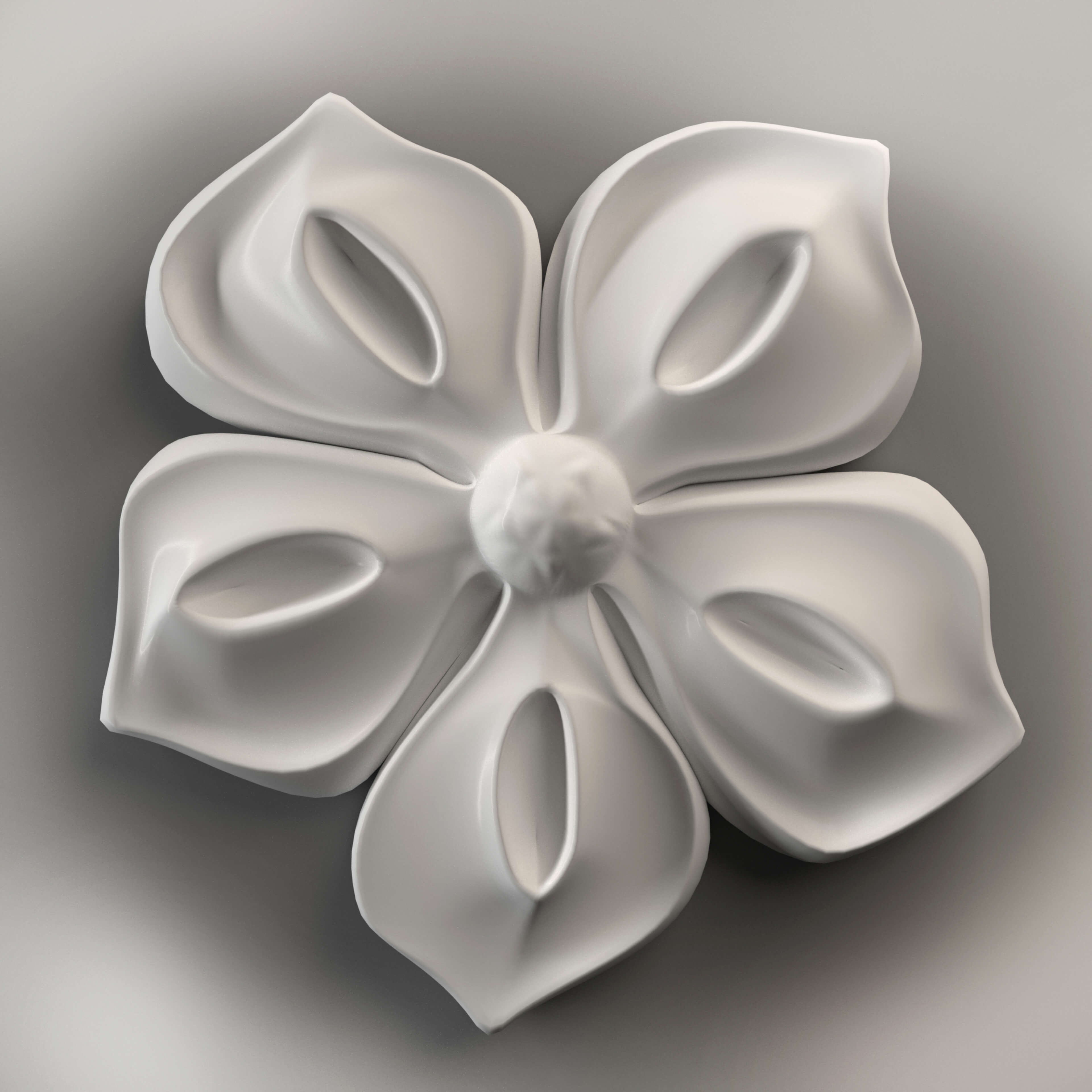 Flower for CNC Router - Free 3D Model by GoodWood