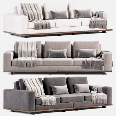 Eichholtz Sofa Aurora L - 3D Model by Graf01