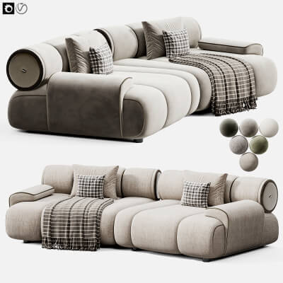 Orion 02 Modular Sofa - 3D Model by Graf01