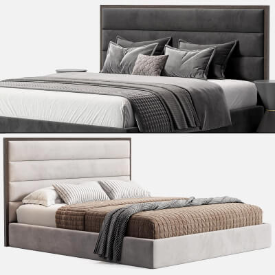 Windsor Headboard Bed - 3D Model by Graf01