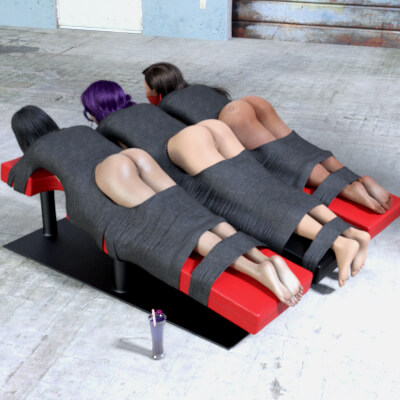 Restraints for the Pleasure Bench by GrapeJuice3D