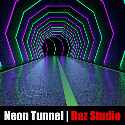 Neon Tunnel - Daz3D by GraphistX