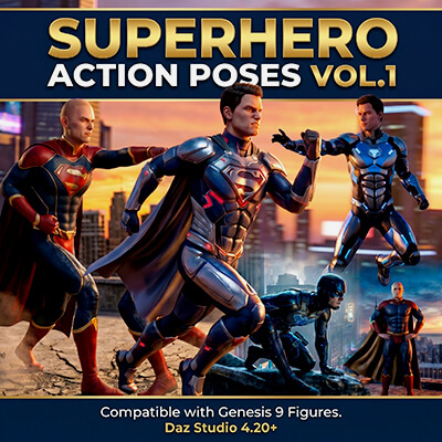 SuperHero Action Poses Vol. 1