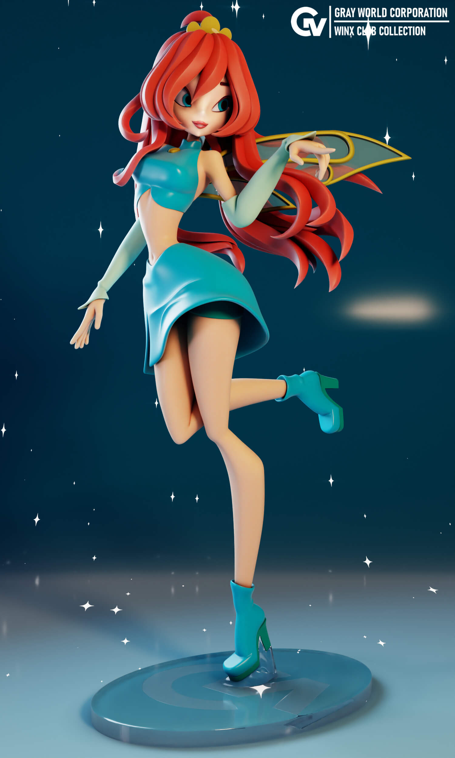 Bloom Fairy Form - Winx Club 3D Model by Gray World Corporation