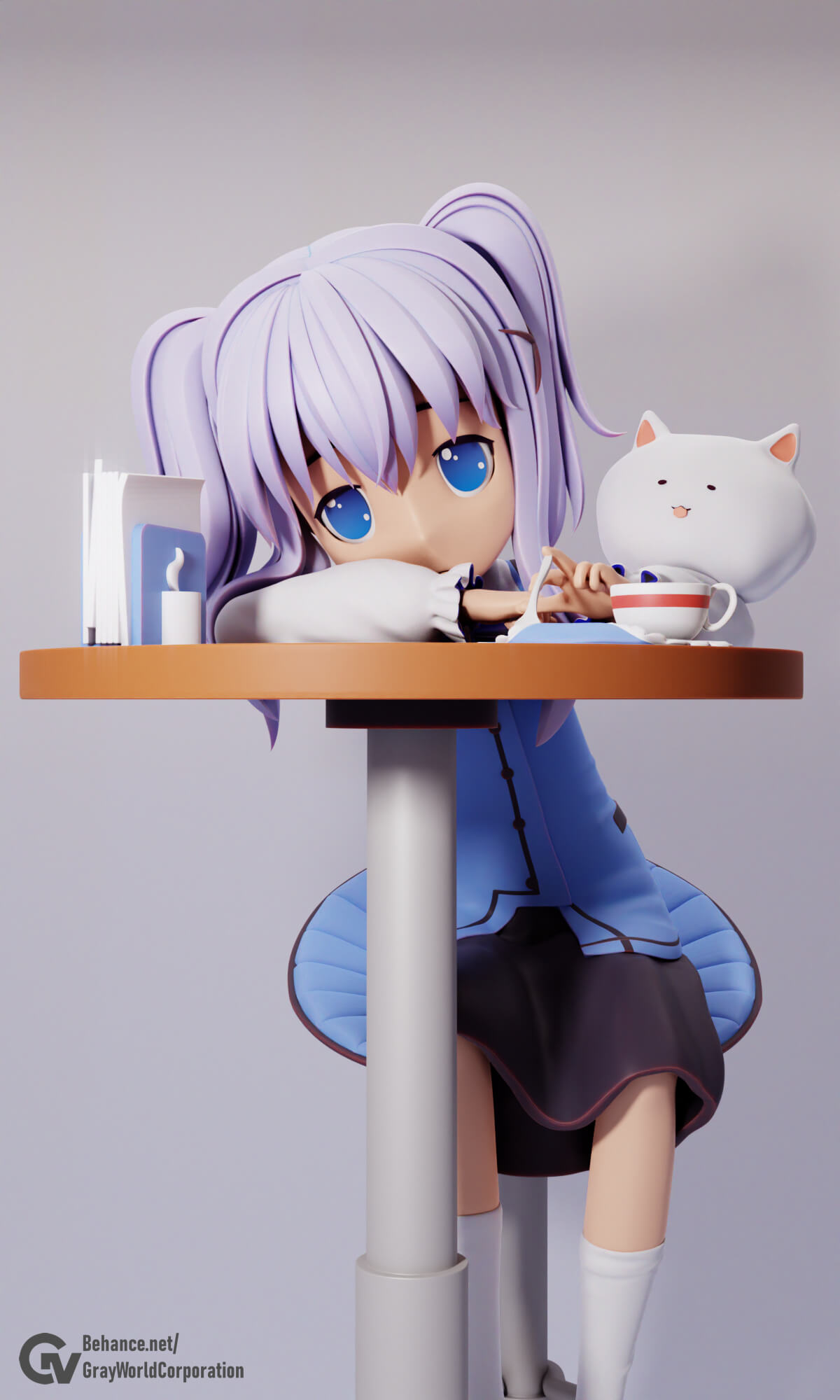 Chino Kafuu - Gochuumon Wa Usagi Desu Ka? 3D Print Model by Gray World ...