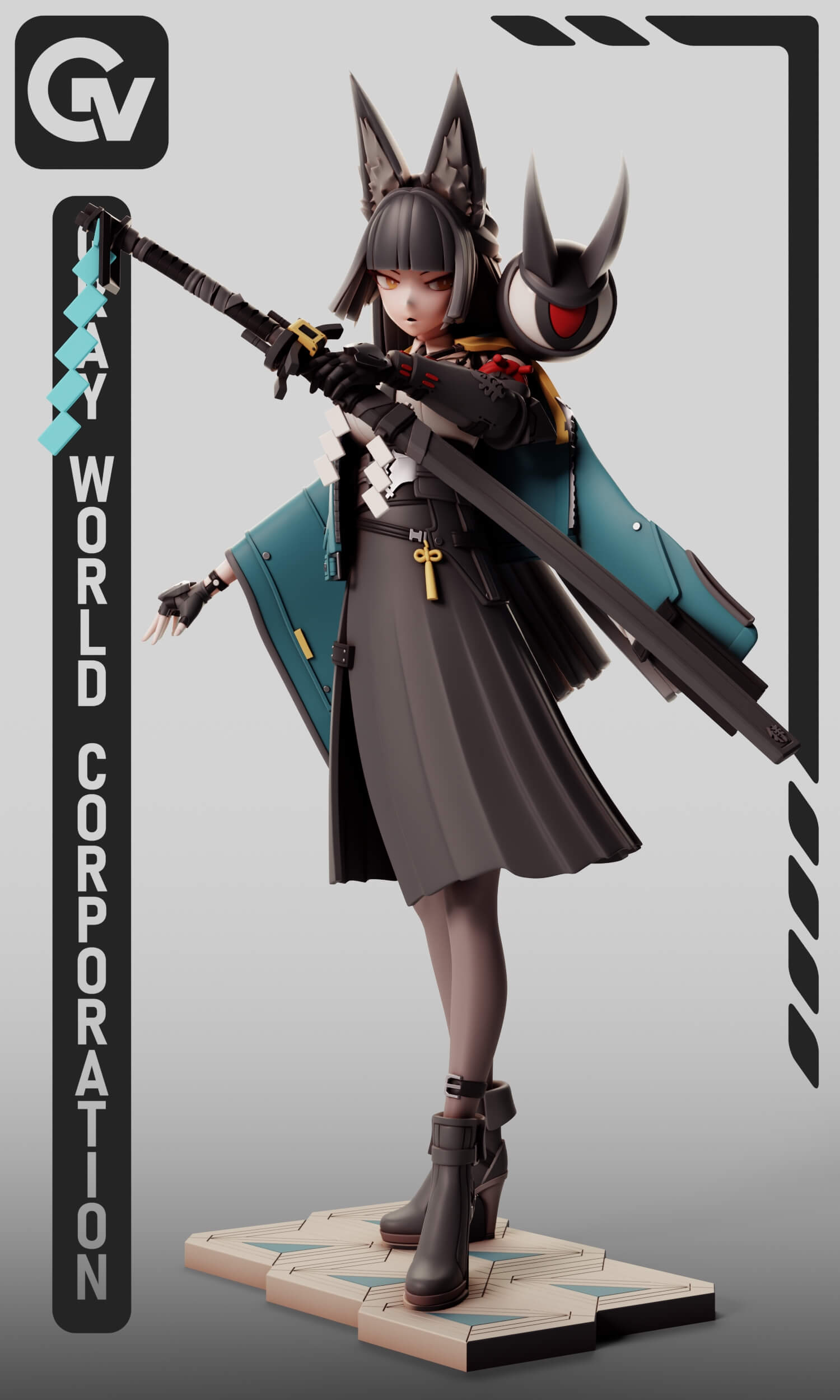 Hoshimi Miyabi - Zenless Zone Zero 3D Model by Gray World Corporation