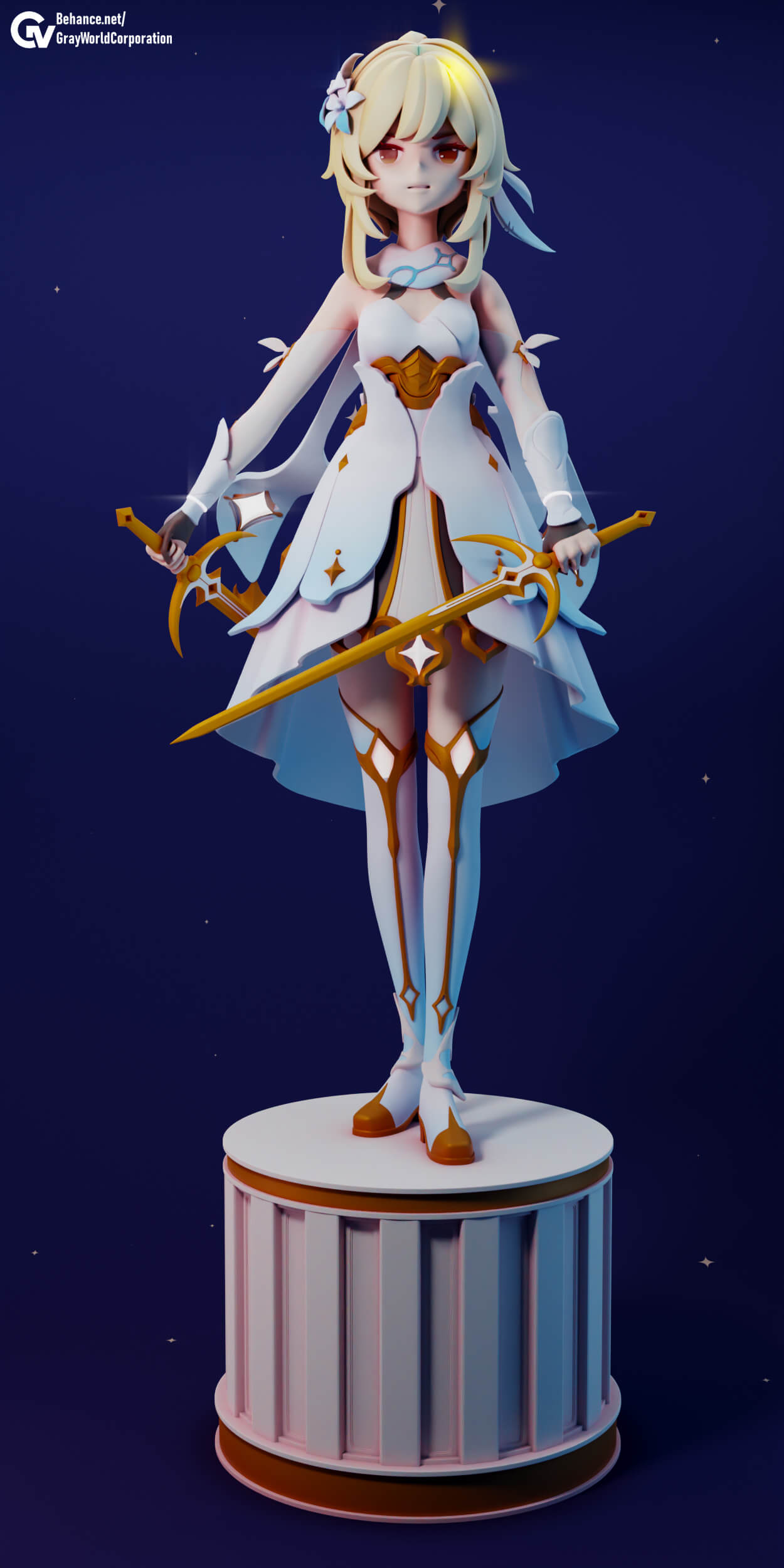 Lumine - Genshin Impact 3D Model by Gray World Corporation