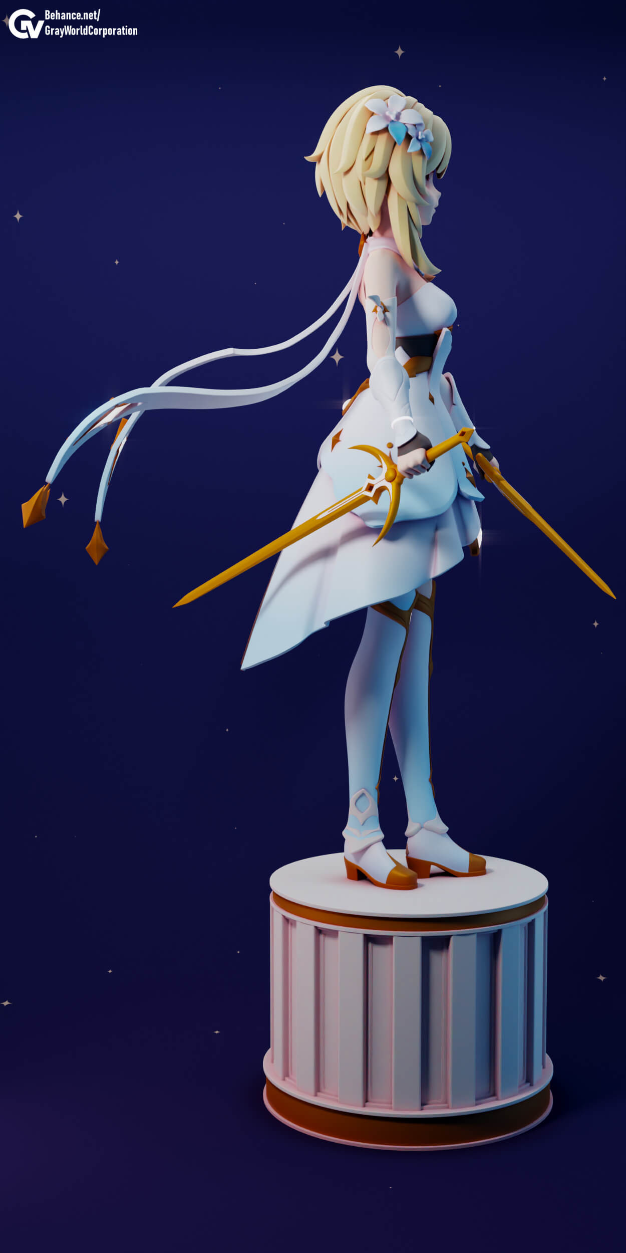 Lumine - Genshin Impact 3D Model by Gray World Corporation