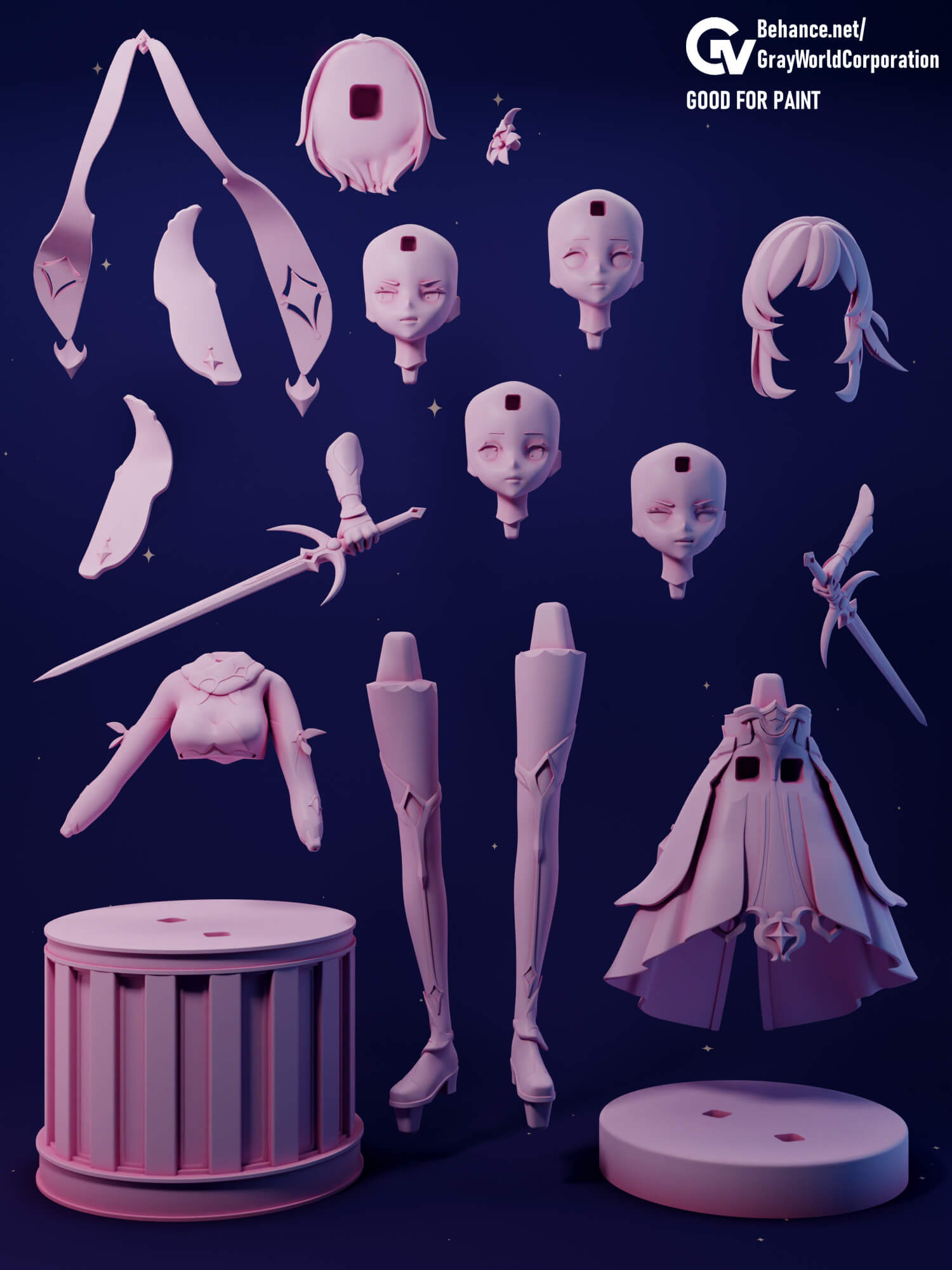 Lumine - Genshin Impact 3D Model by Gray World Corporation