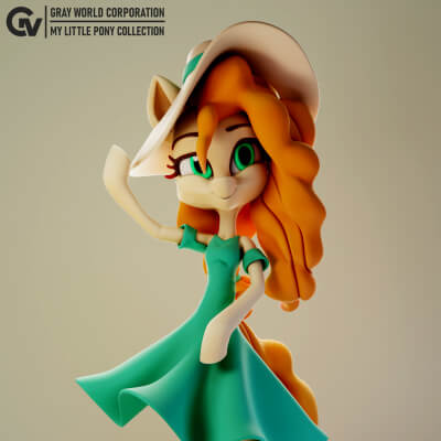 Mlp Butternut Pear Butter - My Little Pony 3D Model by Gray World Corporation