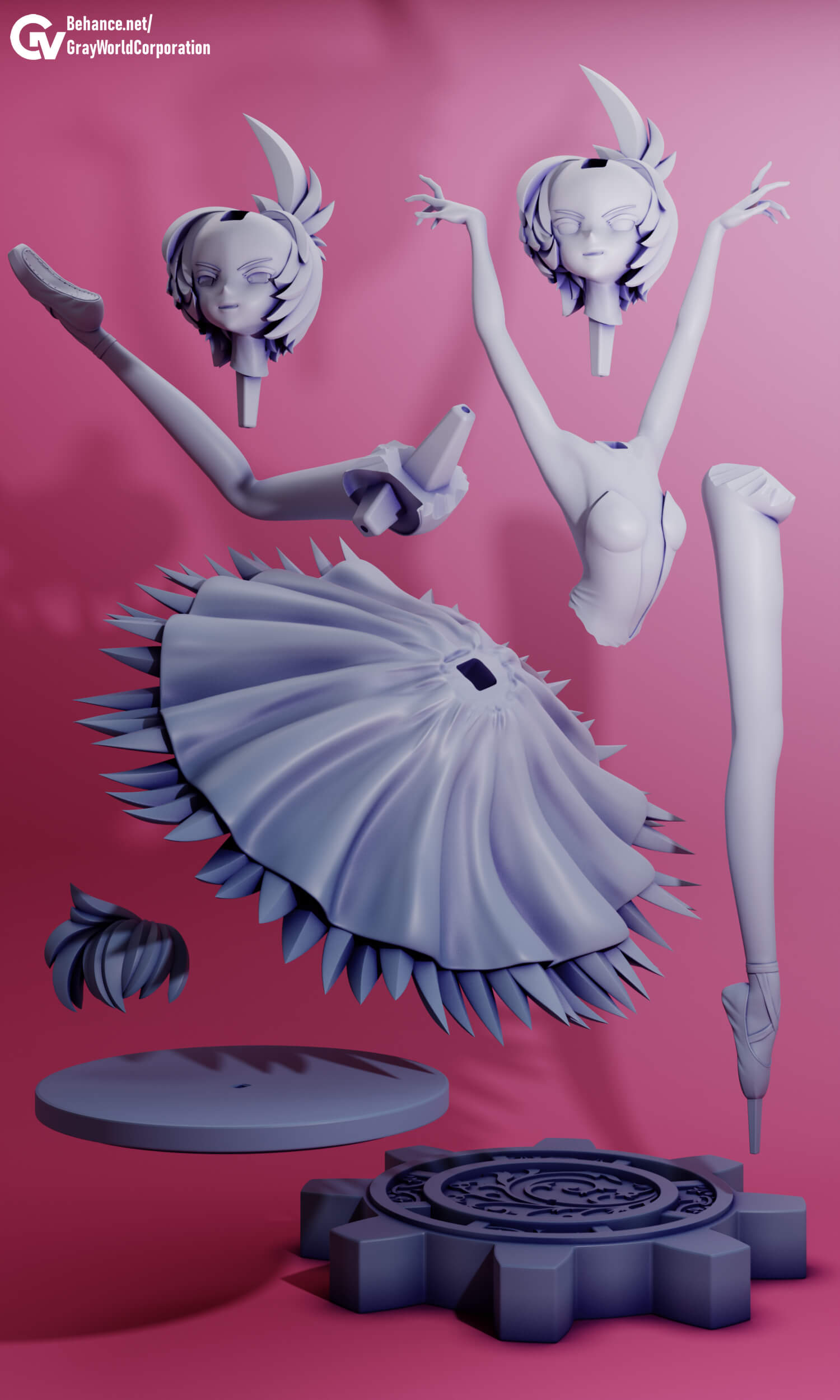Rue Princess Tutu 3D Print Model by Gray World Corporation
