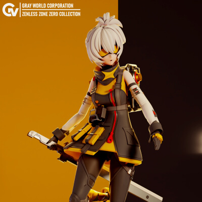 Soldier 11 - Zenless Zone Zero 3D Model by Gray World Corporation
